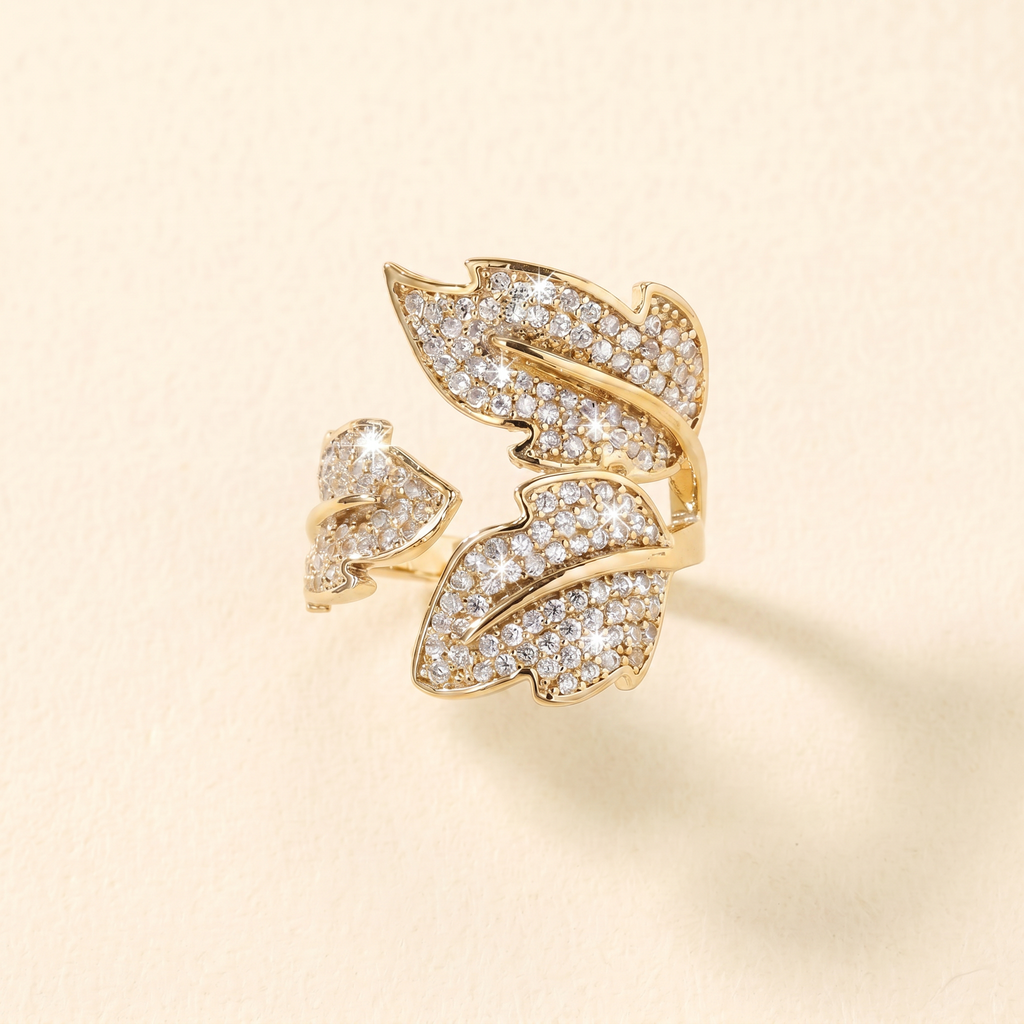 Elara Leaf Ring