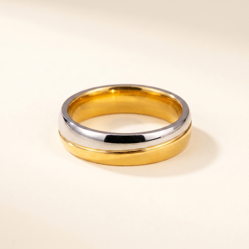 Diamond-studded Titanium Steel Ring